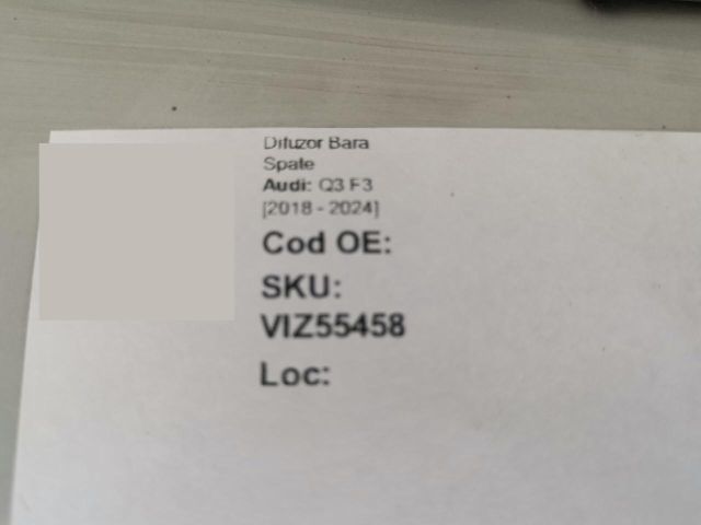 bontott AUDI Q3 Hátsó Lökhárító Légterelő