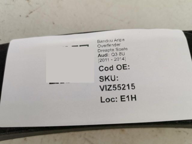 bontott AUDI Q3 Jobb hátsó Sárvédő Díszléc