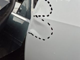 bontott AUDI Q4 Bal hátsó Ajtó (Üres lemez)