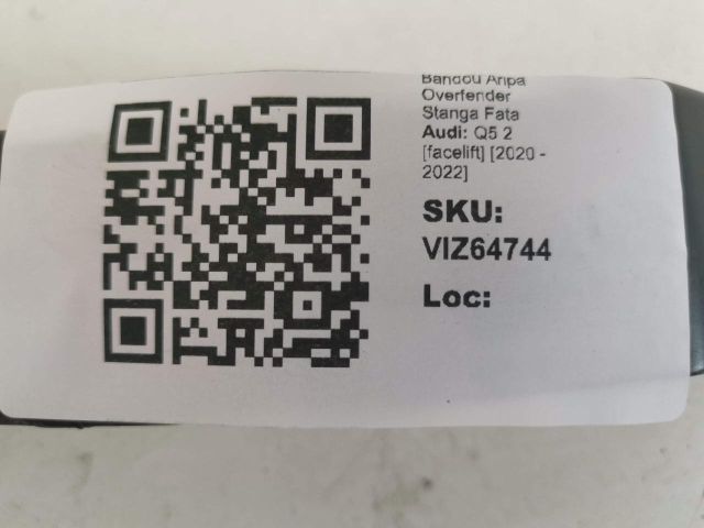 bontott AUDI Q5 Bal első Sárvédő Díszléc