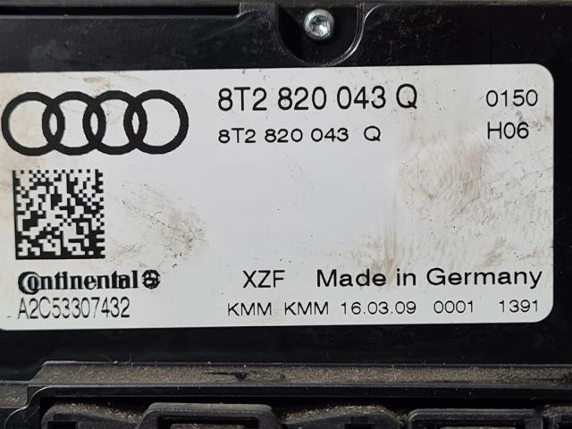 bontott AUDI Q5 Fűtéskapcsoló