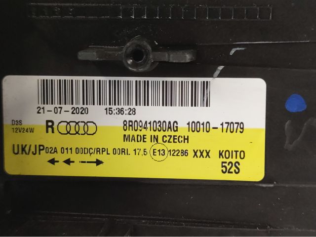 bontott AUDI Q5 Jobb Fényszóró