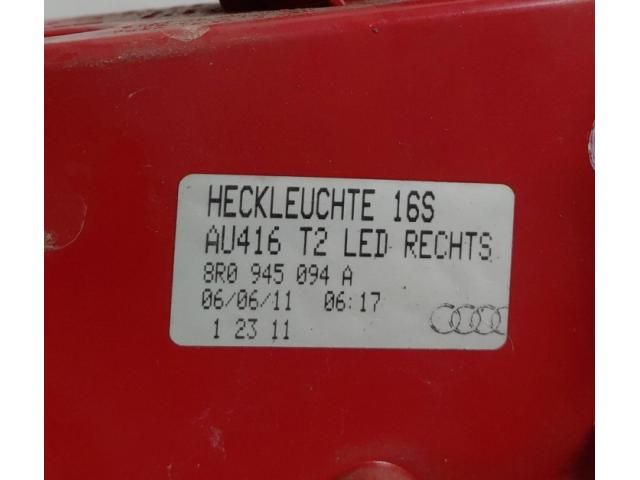 bontott AUDI Q5 Jobb Külső Hátsó Lámpa