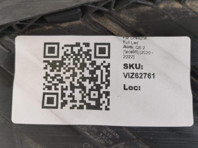 bontott AUDI Q5 Jobb Ledes Fényszóró