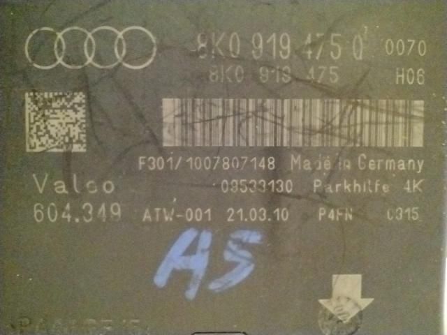 bontott AUDI Q5 Tolatóradar Elektronika