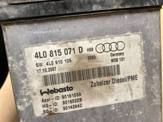 bontott AUDI Q7 Állófűtés (Részeivel)