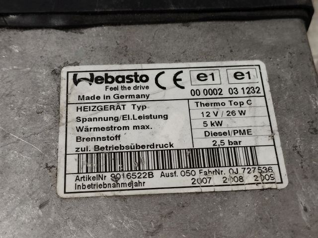 bontott AUDI Q7 Állófűtés (Részeivel)