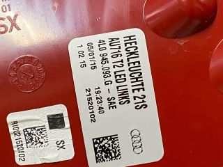 bontott AUDI Q7 Bal Hátsó Lámpa