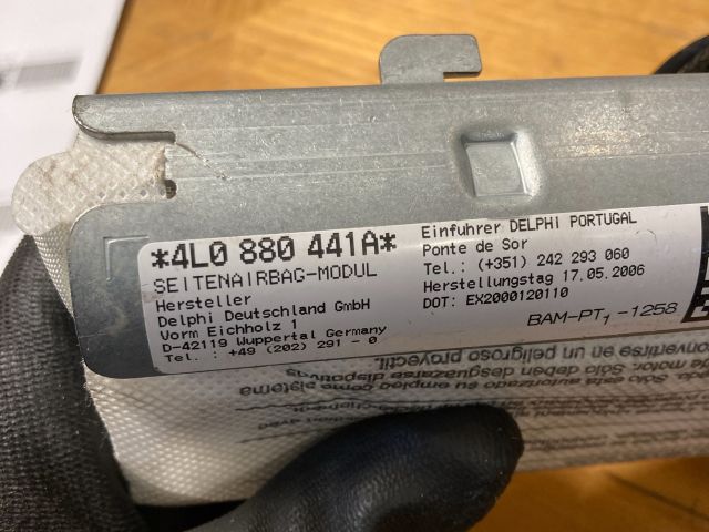 bontott AUDI Q7 Bal hátsó Ülés Légzsák