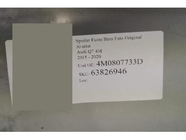 bontott AUDI Q7 Első Lökhárító Alsó (Műanyag)