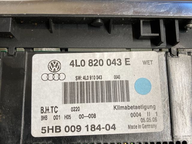 bontott AUDI Q7 Fűtéskapcsoló (digit klímás)