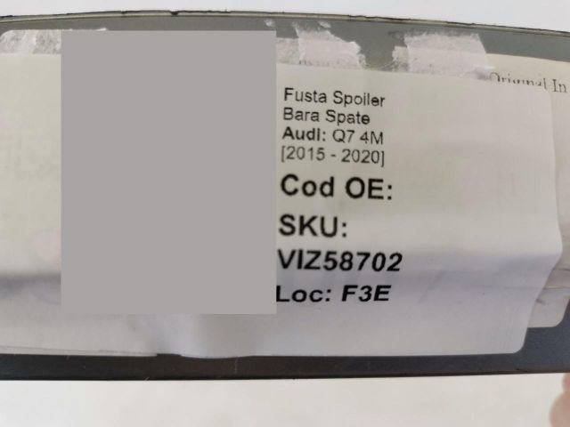 bontott AUDI Q7 Hátsó Lökhárító Alsó (Műanyag)