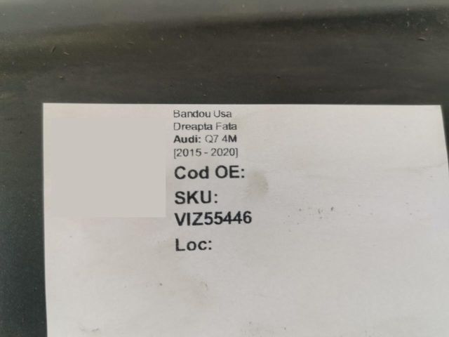 bontott AUDI Q7 Jobb első Ajtó Díszléc