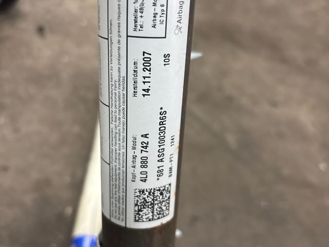 bontott AUDI Q7 Jobb első Függöny Légzsák