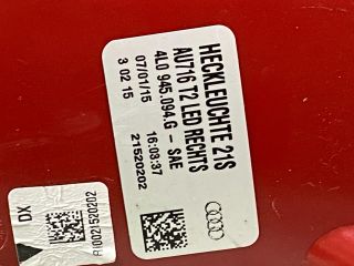 bontott AUDI Q7 Jobb Hátsó Lámpa