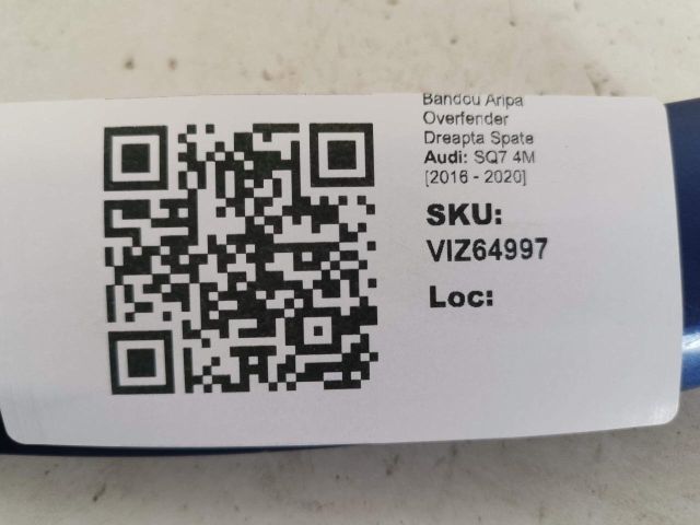 bontott AUDI Q7 Jobb hátsó Sárvédő Díszléc