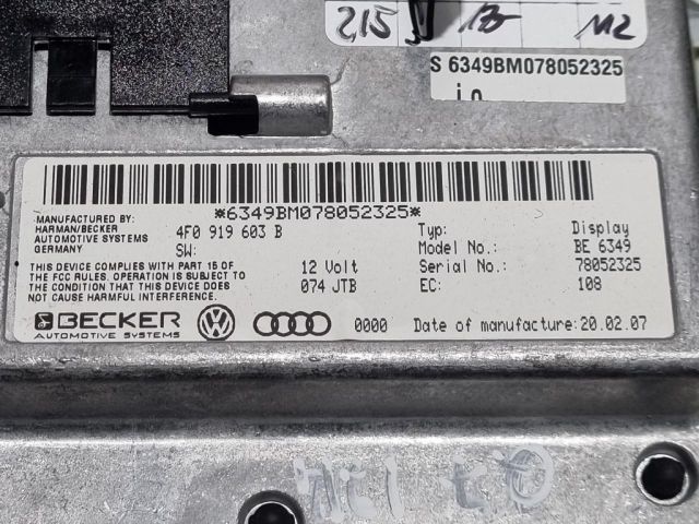 bontott AUDI Q7 Multifunkciós Kijelző