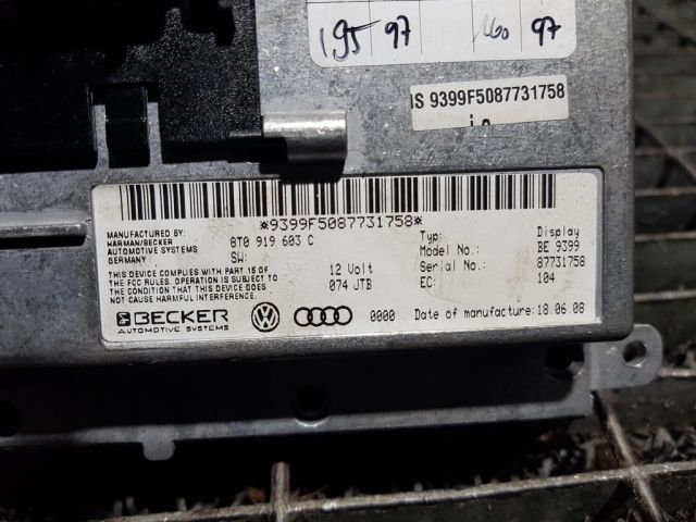 bontott AUDI Q7 Multifunkciós Kijelző