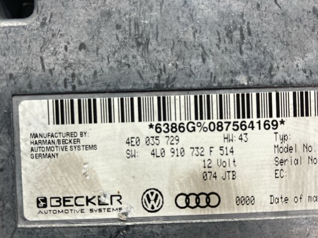 bontott AUDI Q7 Multimédia Vezérlő