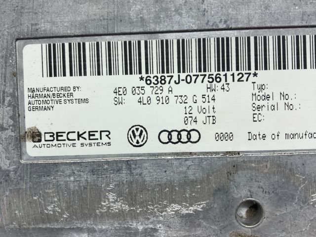 bontott AUDI Q7 Multimédia Vezérlő