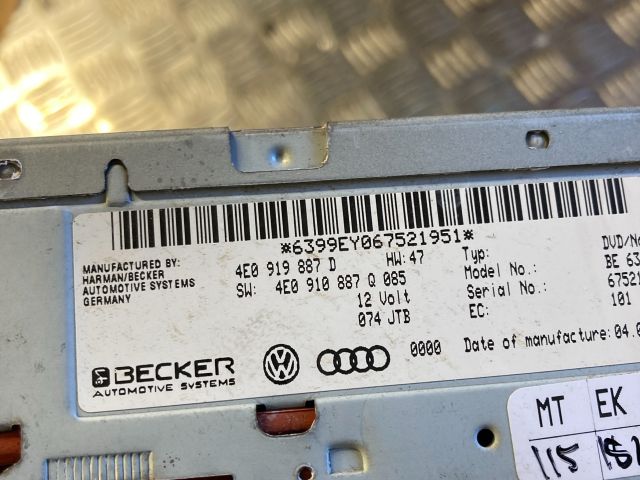 bontott AUDI Q7 Navigáció Elektronika