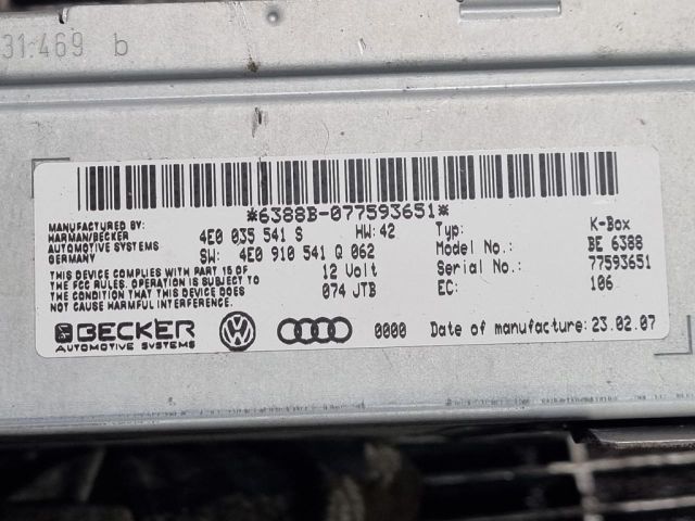 bontott AUDI Q7 Navigáció Elektronika