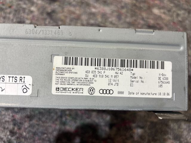 bontott AUDI Q7 Navigációs Fejegység