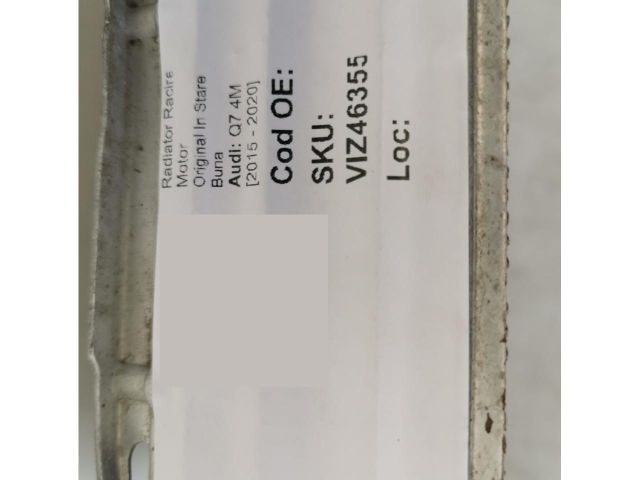 bontott AUDI Q7 Vízhűtő Radiátor (Klímás)