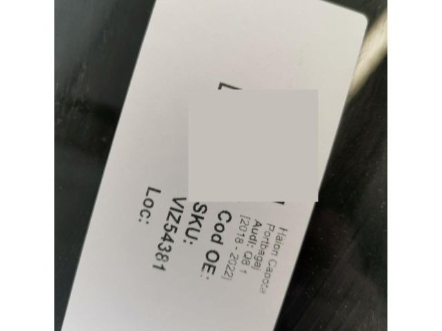 bontott AUDI Q8 Csomagtérajtó (Üres lemez)