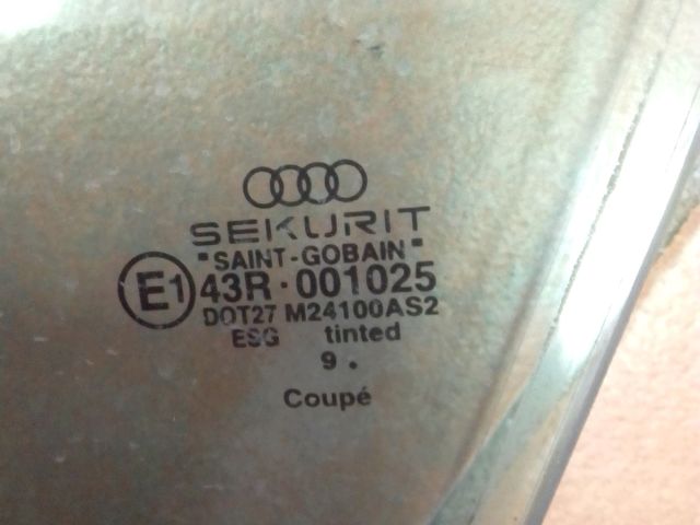 bontott AUDI TT Bal első Fixüveg (Ajtóban)