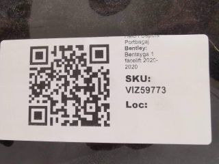 bontott BENTLEY BENTAYGA Csomagtérajtó (Üres lemez)