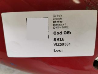 bontott BENTLEY BENTAYGA Jobb Visszapillantó Tükör (Elektromos)