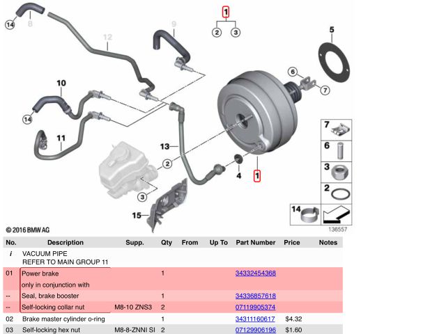 bontott BMW 1 Fékrásegítő