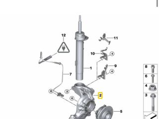 bontott BMW 1 Jobb első Csonkállvány