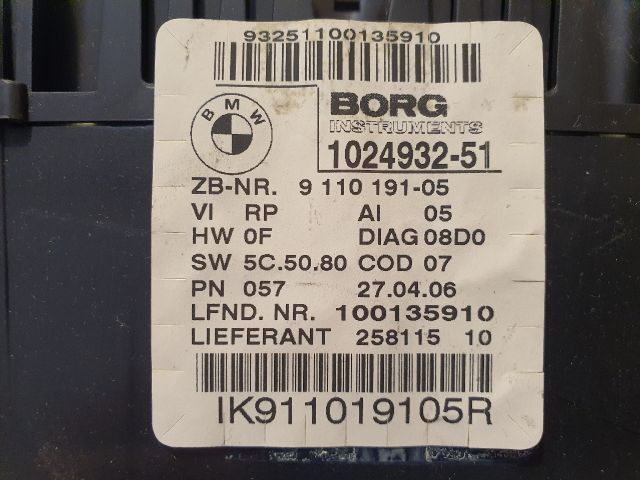 bontott BMW 1 Kilométeróra