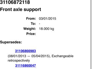 bontott BMW 1 Első Bölcső