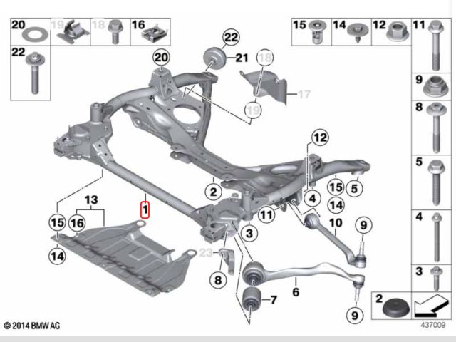 bontott BMW 1 Első Bölcső