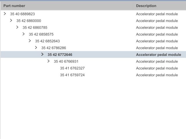 bontott BMW 1 Gázpedál (Elektromos)