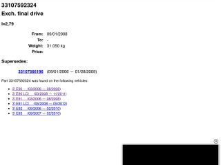 bontott BMW 1 Hátsó Differenciálmű