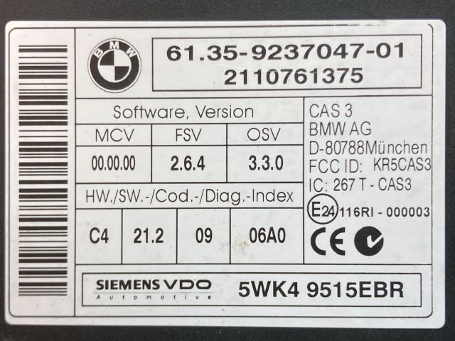 bontott BMW 1 Komfort Elektronika