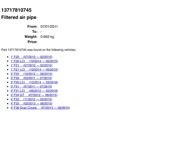 bontott BMW 1 Légbeömlő Cső