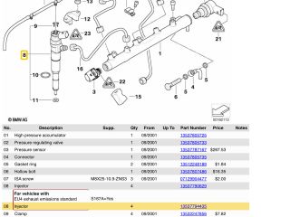 bontott BMW 1 Porlasztó Sor / Híd