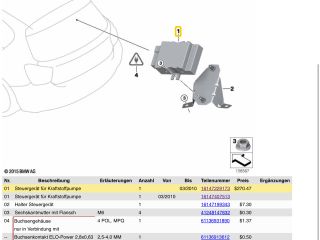 bontott BMW 1 Üzemanyag Szivattyú Relé