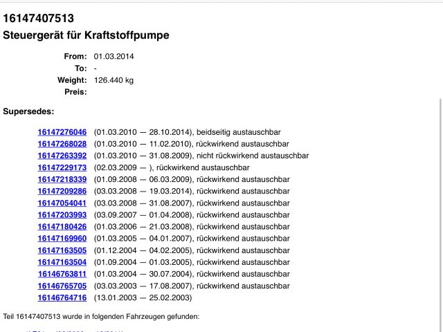 bontott BMW 1 Üzemanyag Szivattyú Relé