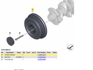 bontott BMW 1 Főtengely Szíjtárcsa