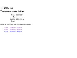 bontott BMW 1 Komplett Vezérlés Burkolat