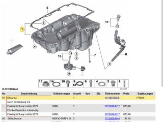 bontott BMW 1 Olajteknő