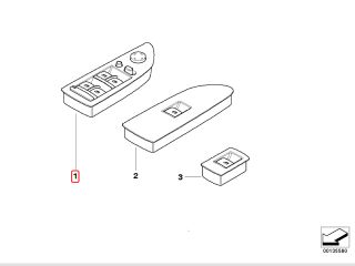 bontott BMW 1 Ablakemelő Kapcsoló Négyes / Kettes