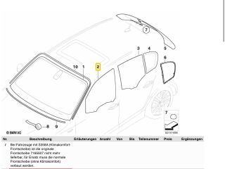 bontott BMW 1 Bal első Ablak