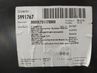 bontott BMW 1 Bal első Ajtó Kárpit